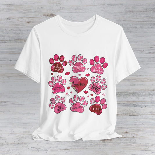 Love Bites Dog Valentine's Day T-Shirt