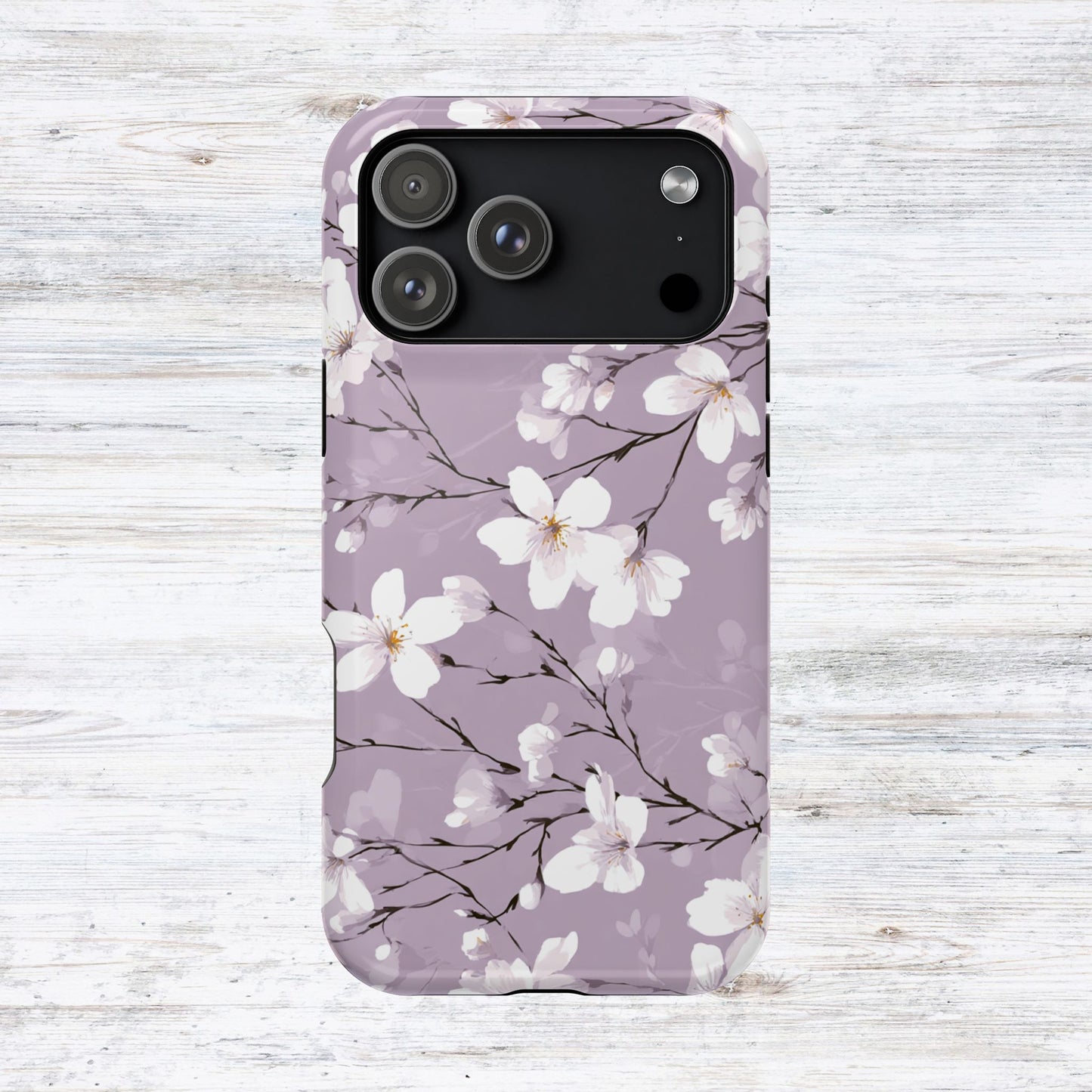 Blush Cherry Blossom Phone Case | Magnetic Impact-Resistant Case