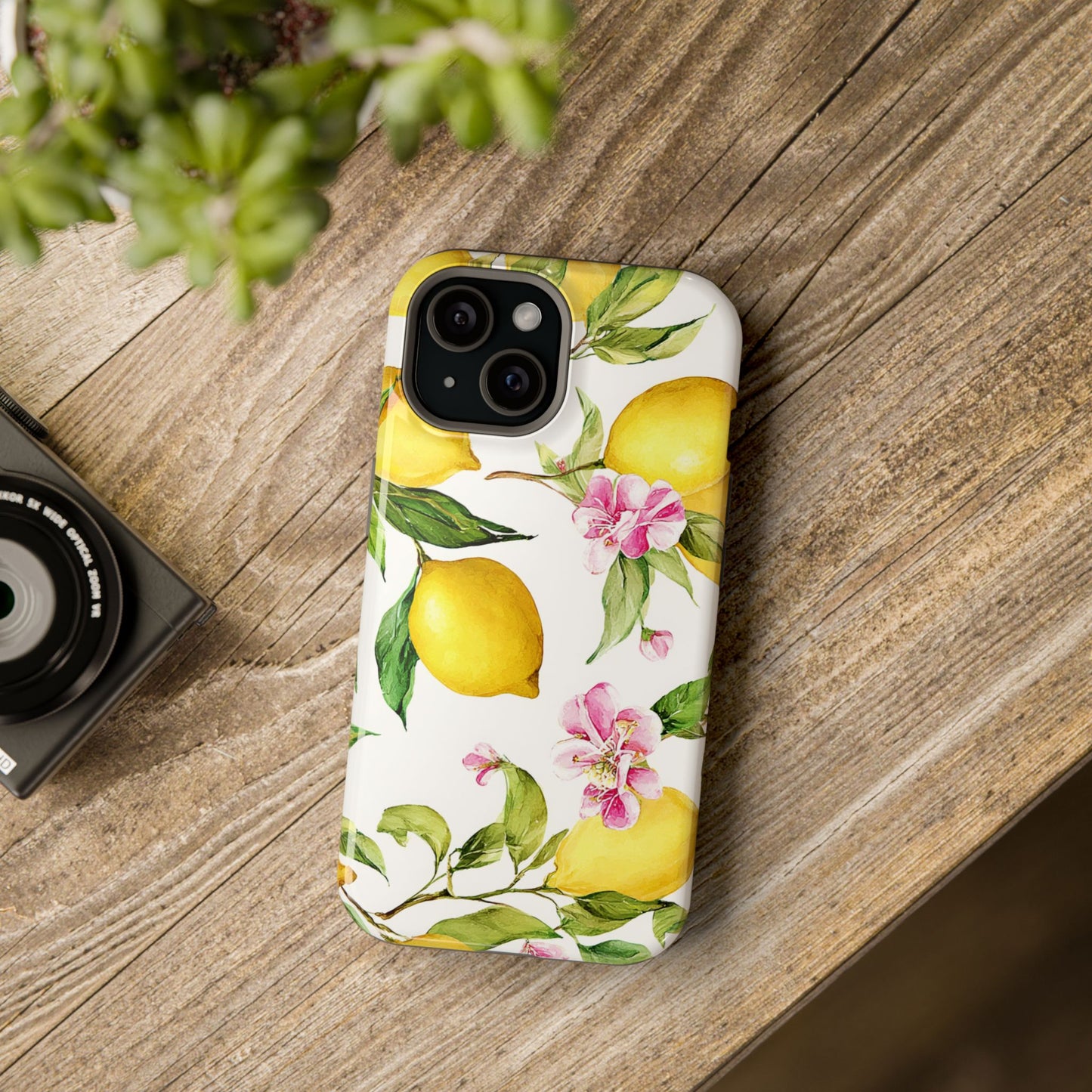 Lemon Blossom Phone Case | Magnetic Impact-Resistant Case