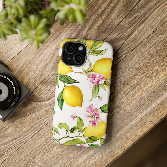 Lemon Blossom Phone Case | Magnetic Impact-Resistant Case
