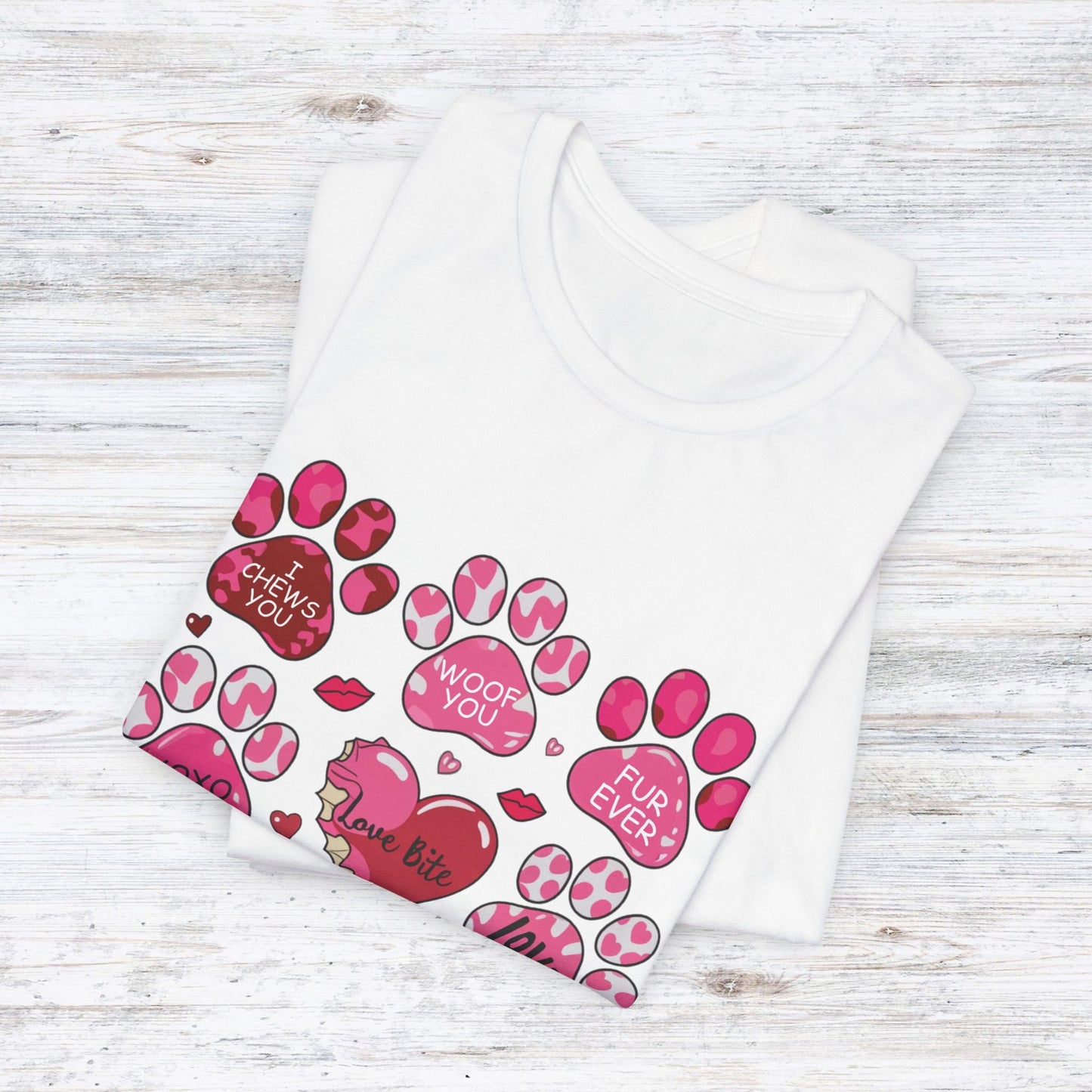 Love Bites Dog Valentine's Day T-Shirt