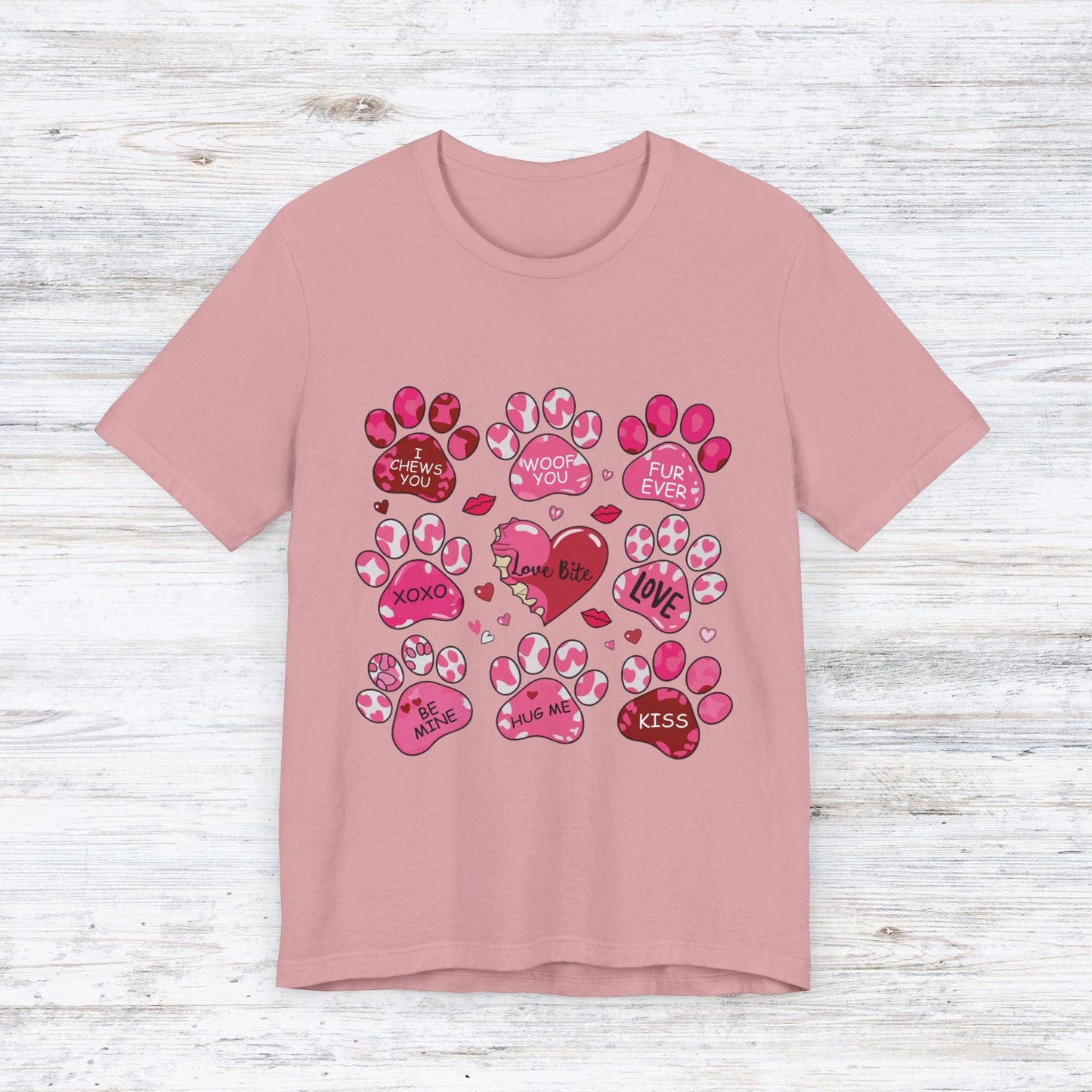 Love Bites Dog Valentine's Day T-Shirt