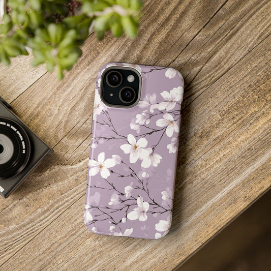 Blush Cherry Blossom Phone Case | Magnetic Impact-Resistant Case