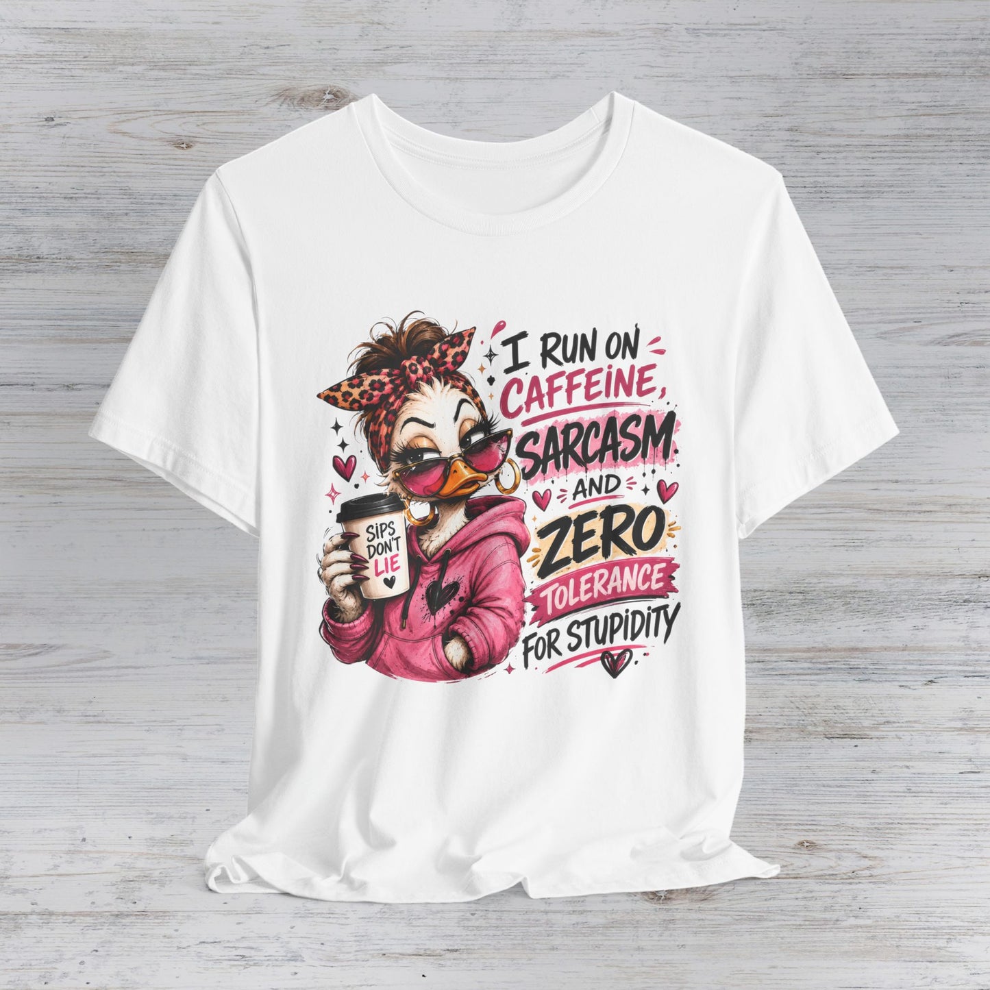 I Run on Caffeine and Sarcasm T-Shirt