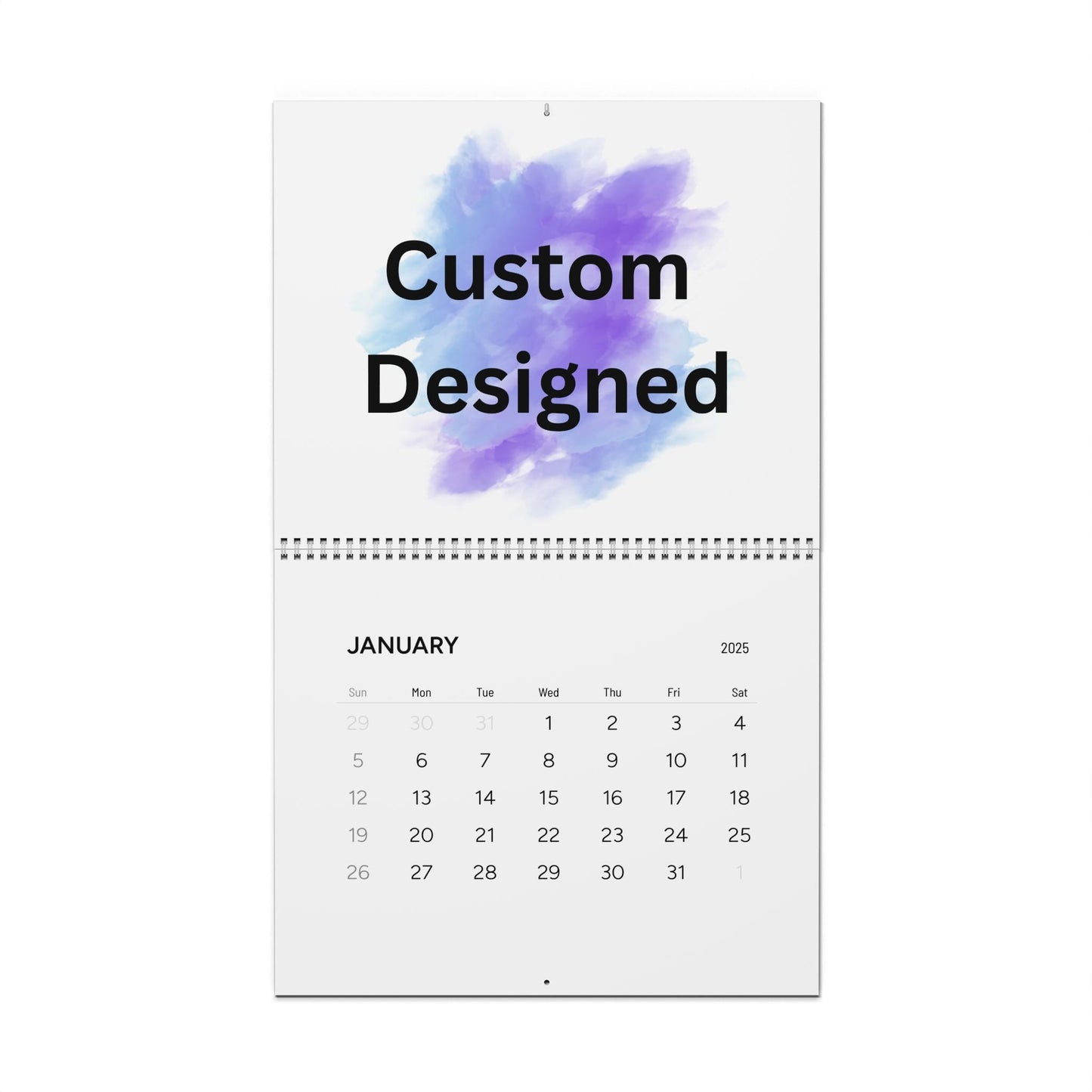 Custom Designed 2025 Wall Calendar 14 x11.5 inches