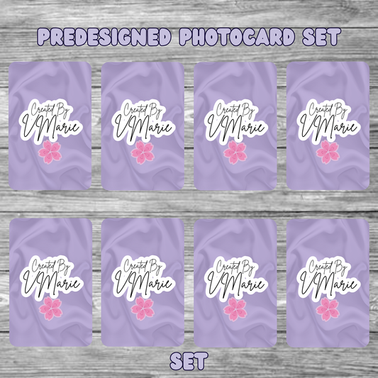 Predesigned Photocards Set of 8
